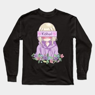 Kohai Kouhai Anime Girl Long Sleeve T-Shirt